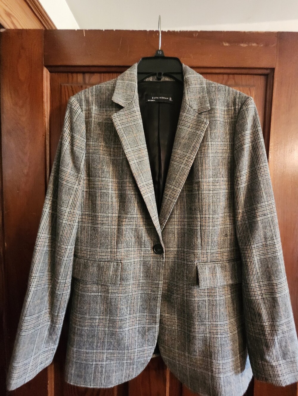 Zara Glen Plaid Blazer Jacket